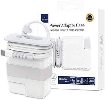 Чехол WiWU Power Adapter Case для адаптера 87W/96W/A1719/A2166 силикон (белый) / Адаптеры и переходники | Электроника | V4.Ru: Маркетплейс