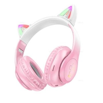 Беспроводные Bluetooth cтерео-наушники Hoco W42 Cat Ears BT (Cherry Blossom) / Беспроводные наушники | Электроника | V4.Ru: Маркетплейс