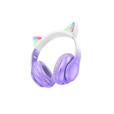 Беспроводные Bluetooth cтерео-наушники Hoco W42 Cat Ears BT (Purple Grape) / Беспроводные наушники | Электроника | V4.Ru: Маркетплейс