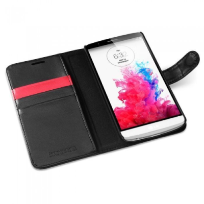 Чехол-книжка Spigen Wallet S (SGP10871) для LG G3 натуральная кожа (черный) / для других производителей | Электроника | V4.Ru: Маркетплейс