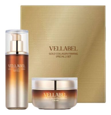 Набор для лица с золотом и коллагеном Vellabel Gold Collagen Firming Special (крем 50мл + сыворотка 60мл) / Наборы | Товары для красоты | V4.Ru: Маркетплейс