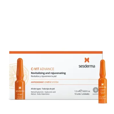 SESDERMA Сыворотка интенсивная для лица 12% / C-VIT Intensive serum 10 х 1,5 мл / Сыворотки | Товары для красоты | V4.Ru: Маркетплейс